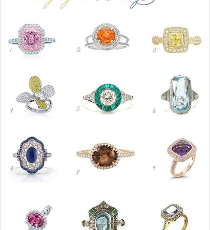 engagment rings, rings and colors