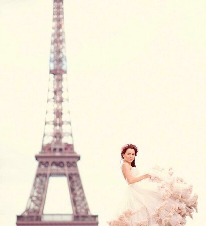 bride, france and girl