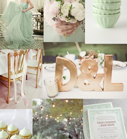 light green, flowers and wedding theme