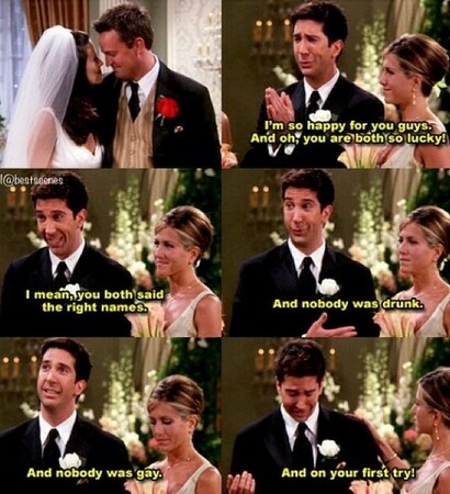 monica, berry and friends