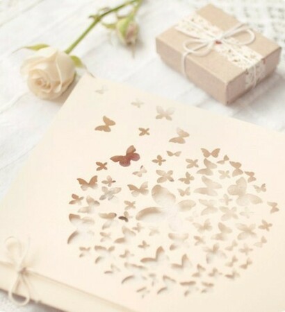 gift, wedding cards and hearts