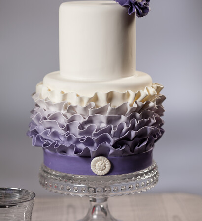 frills, wedding cake and elegant