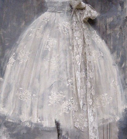 watercolor, lace and paint
