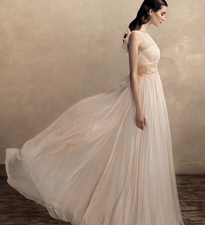 bridal gown, colored and papilio wedding dress