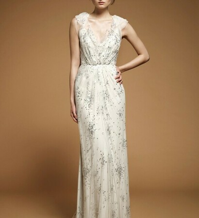 wedding gown, wedding dress and silver