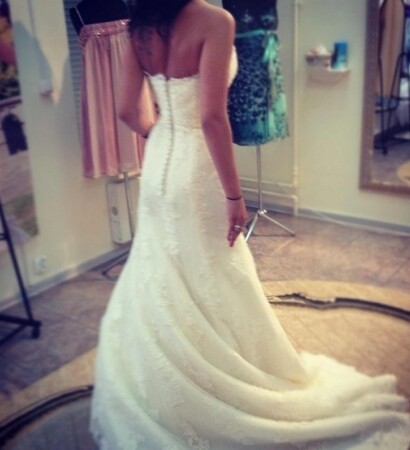 wedding dress and en