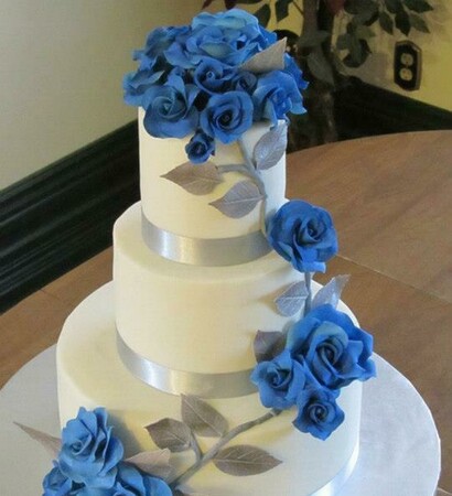 cake, blue and art