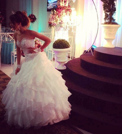 :), bride and she
