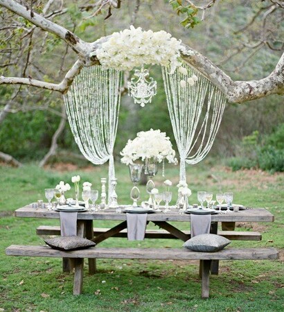 bride, nature and fete