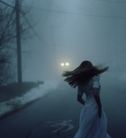 eerie, mist and bokeh