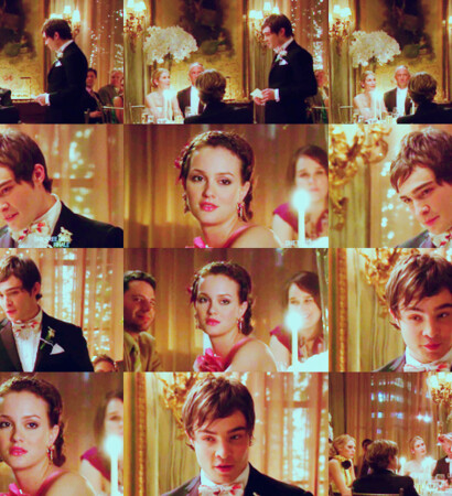 flowers, pink dress and chuck bass