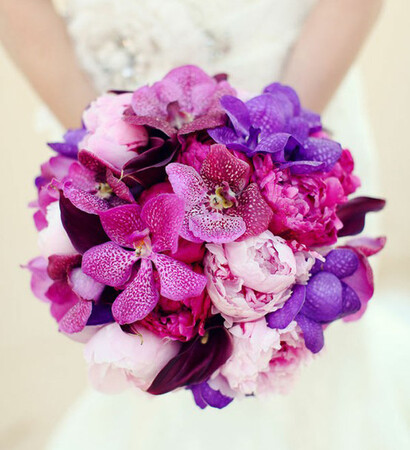 purple, bouquet and weddings
