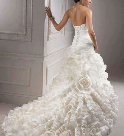 wedding dress, ball gown and wedding gown