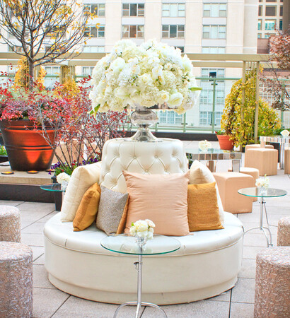 lounge, centerpiece and elegant