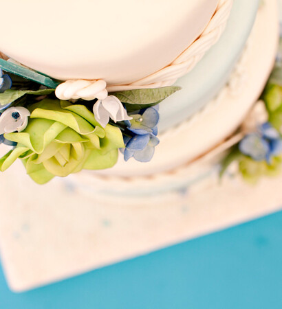close up, wedding cake and decoration