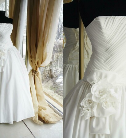 salon julia, white flowers wedding day and beauty