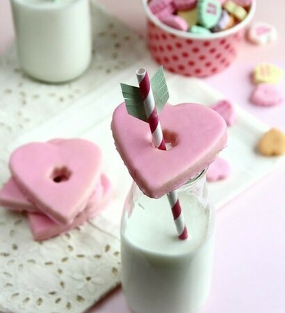 milk, heart and Valentine's Day