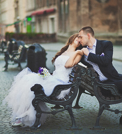 veil, romantic and couple