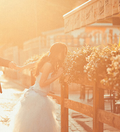 couple, smile and bride