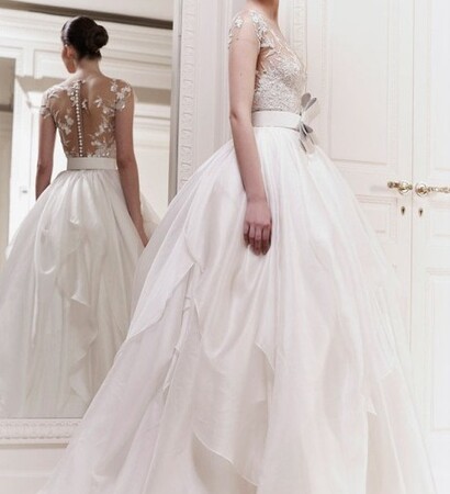 wedding dress, bridal and bow