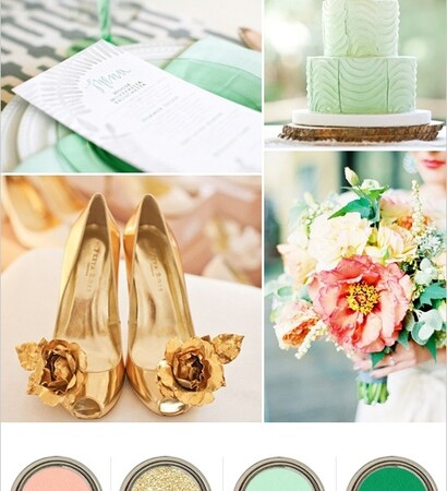 shoes, cakes and flowers