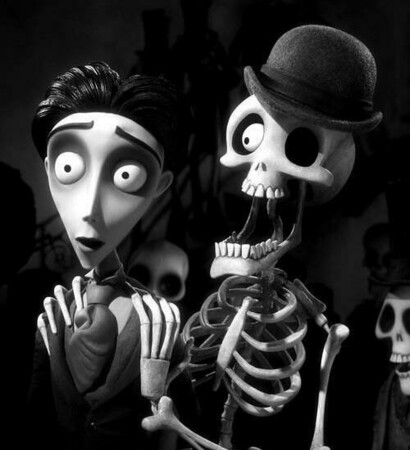 tie, johnny depp and noiva cadaver
