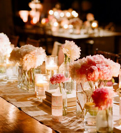 Glass Bottle, flower and wedding decor
