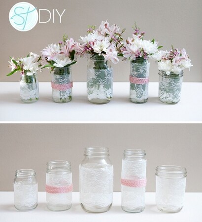 jars, Glass Bottle and wedding decor