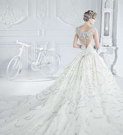 gown, fancy and beading