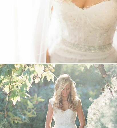 wedding dress, diamante and dress