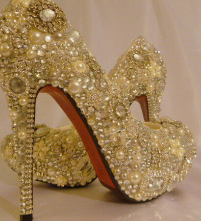 high heels, shoes and woman