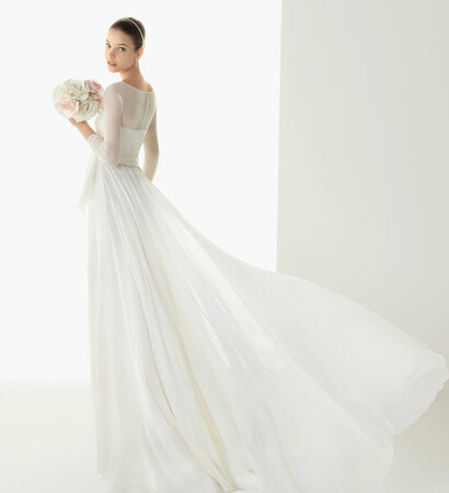 flowers, bride and white gown