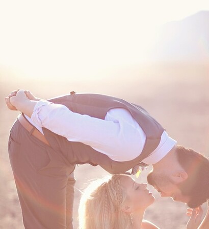 couple, love and sweet kiss