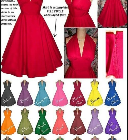red dress, marilyn dress and summer dress