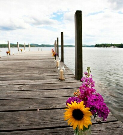 table decor, beach and summer