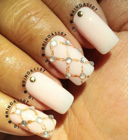 bling, Nude and gold