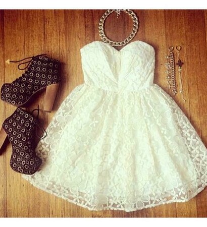 white dress, combinación and outfit