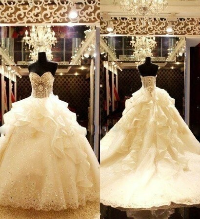 wedding dress and en