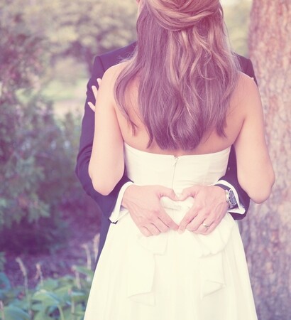 married, marriage and dress