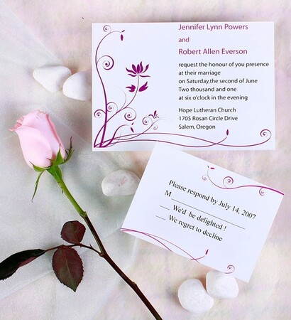 pink wedding invitations