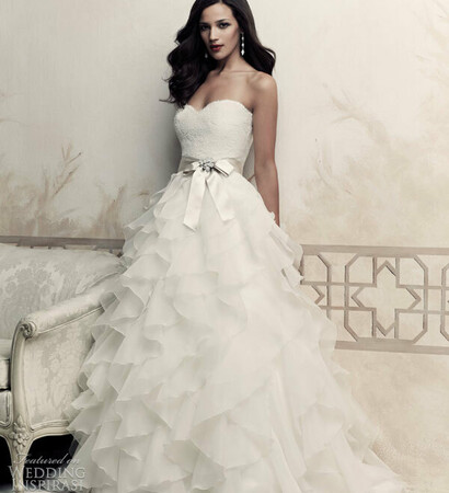 wedding dress, paloma blanca and cute