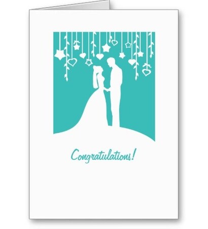 bride, groom and married