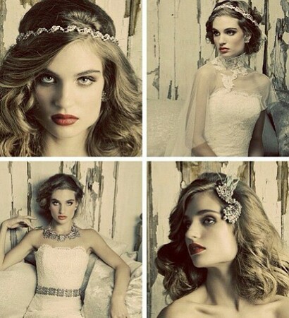 hairstyle, bling and headpieces
