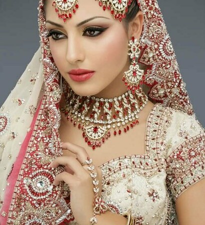 indian, dress and red