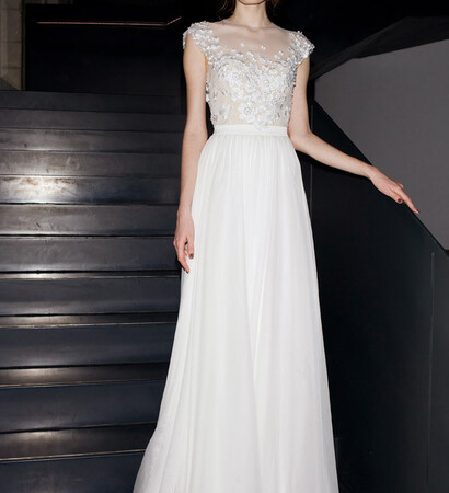 lace dress, mira zwillinger and wedding dress